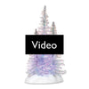 Laden und spielen Sie das Video im Galerie-Viewer ab, Department 56 - Lit Tinsel Trees - White