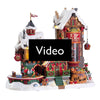 Laad en speel video af in Galerijviewer, Lemax - Elf Made Toy Factory 